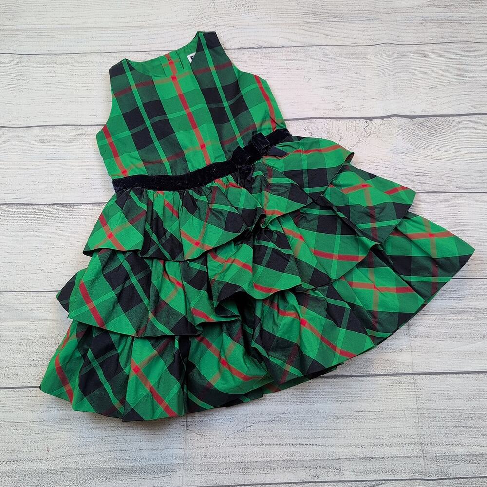 2T Janie and Jack Plaid Holiday Dress